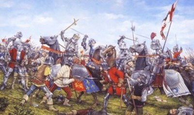 Figure 1: Artist’s impression of the Battle of Bosworth (after Palmer 2016).